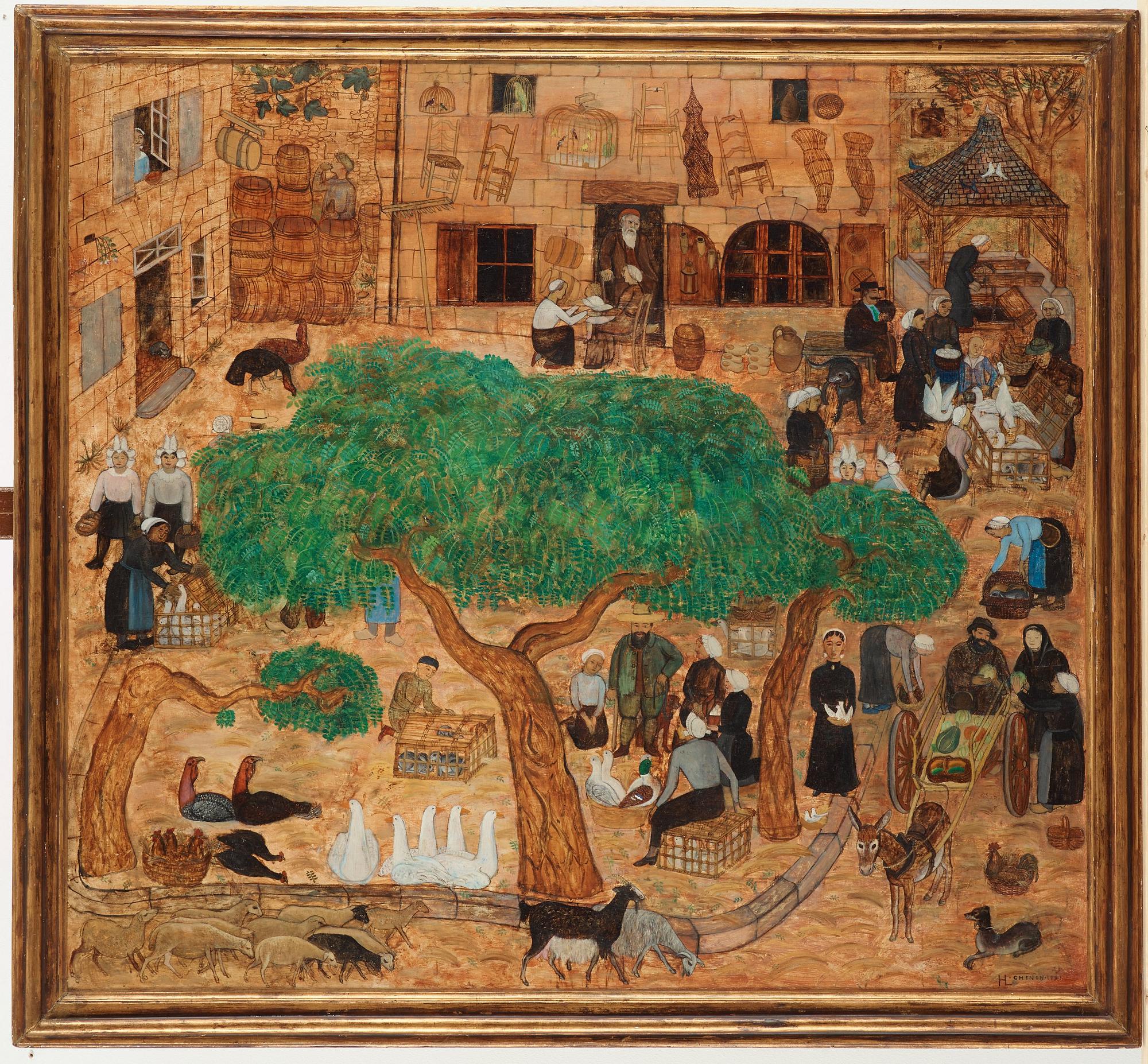 Hilding Linnqvist, "Fågeltorget i Chinon".