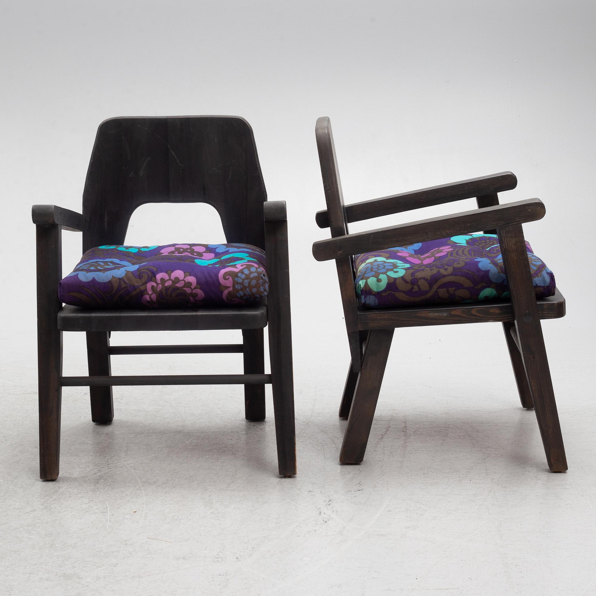 Stig Sandkvist, karmstolar 4 st, 1900-talets slut.