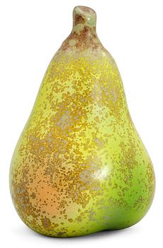 869. A Hans Hedberg faience pear, Biot, France.
