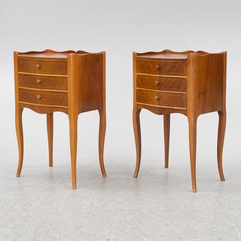 Nightstands, a pair, second half of the 20th century.