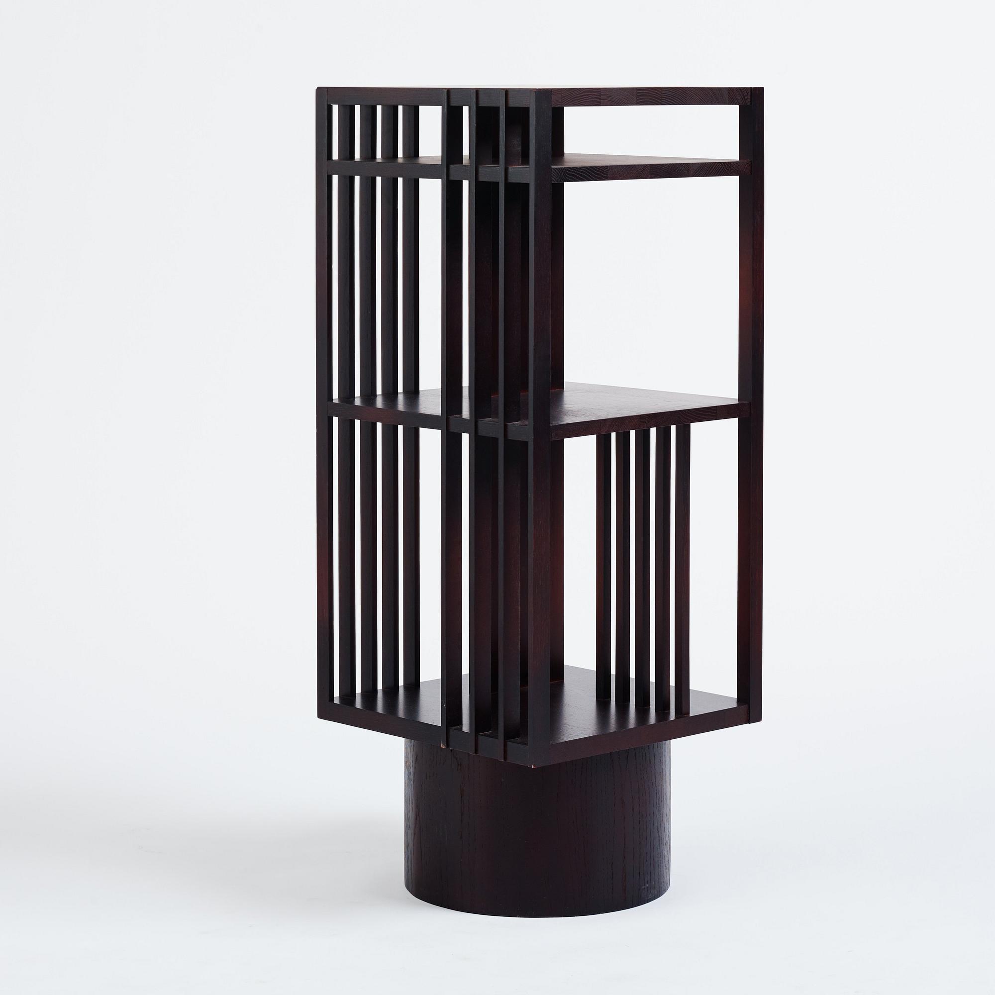 FOLKFORM, "Revolving Bookcase", ed. 3/4, Studio Folkform for the Nationalmuseum, Stockholm 2018.