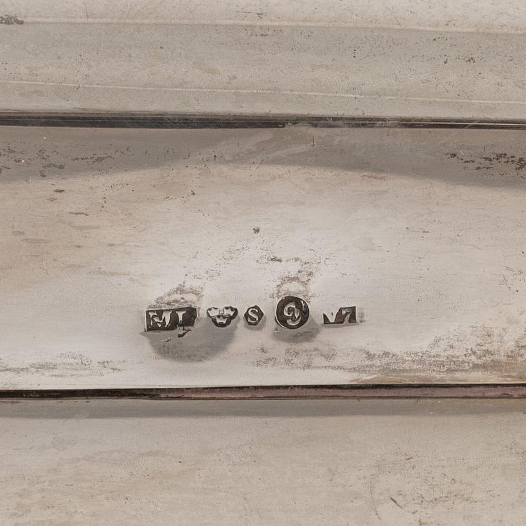 Cigarrskrin, silver, Martin Lysell, Trelleborg 1923.