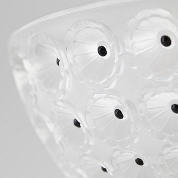 SKÅL, glas, "Nemours", Lalique, Frankrike.