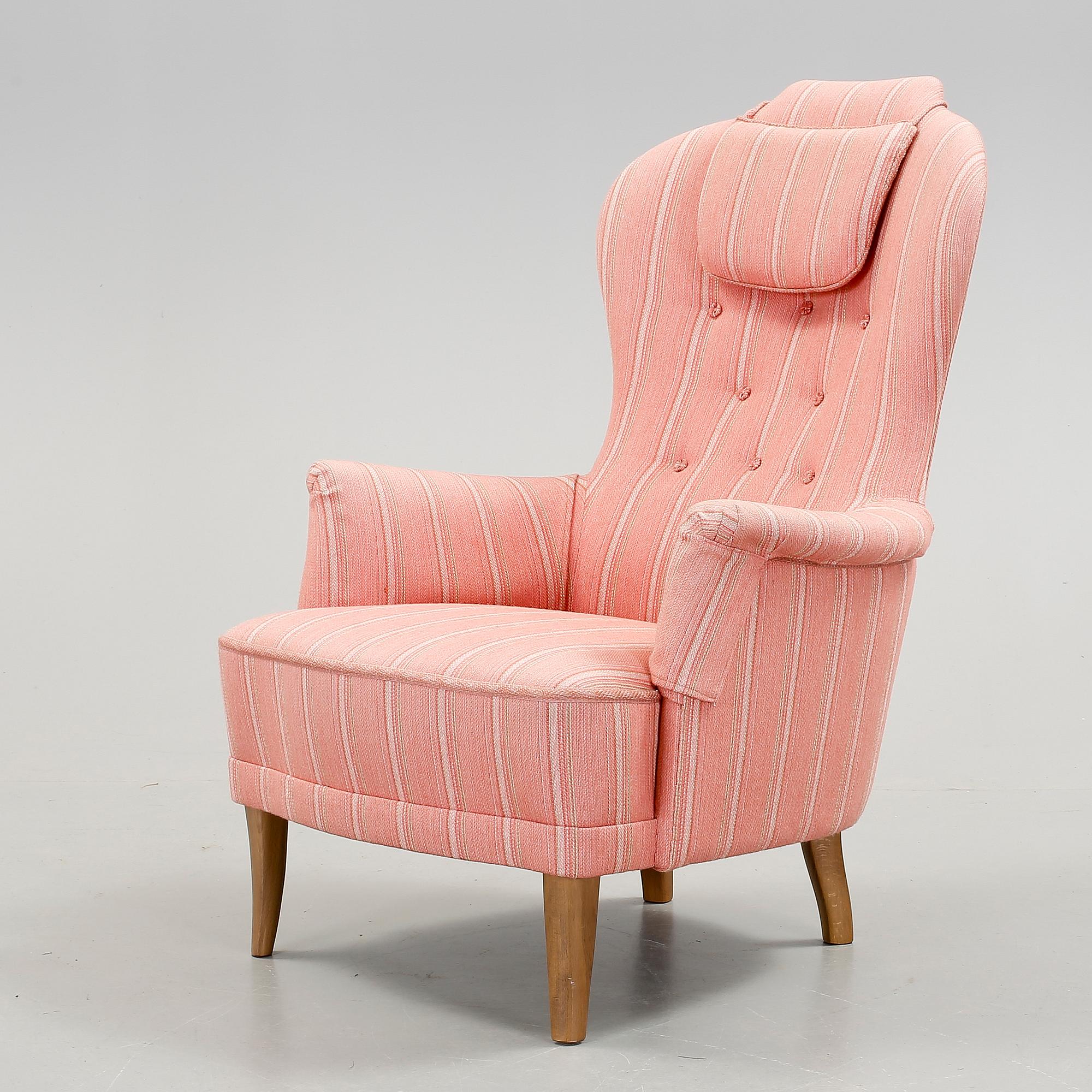 FÅTÖLJ, "Farmor", Carl Malmsten, 1900-talets mitt.