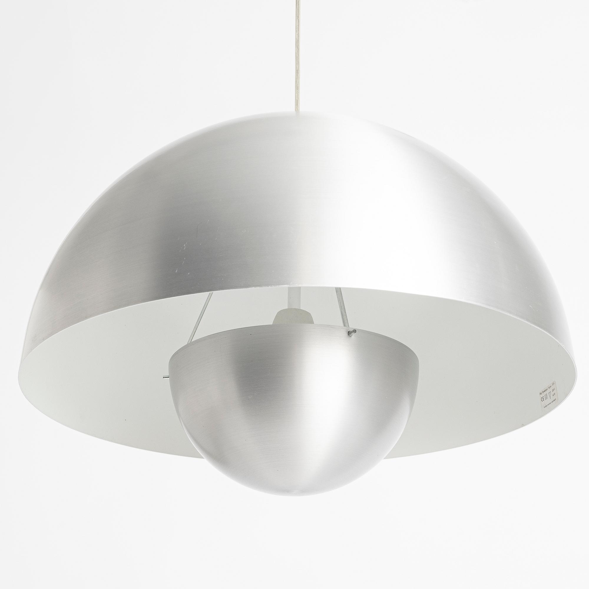 Verner Panton, a ceiling lamp, 'Big Flowerpot', Unique Interieur Copenhagen, Denmark.