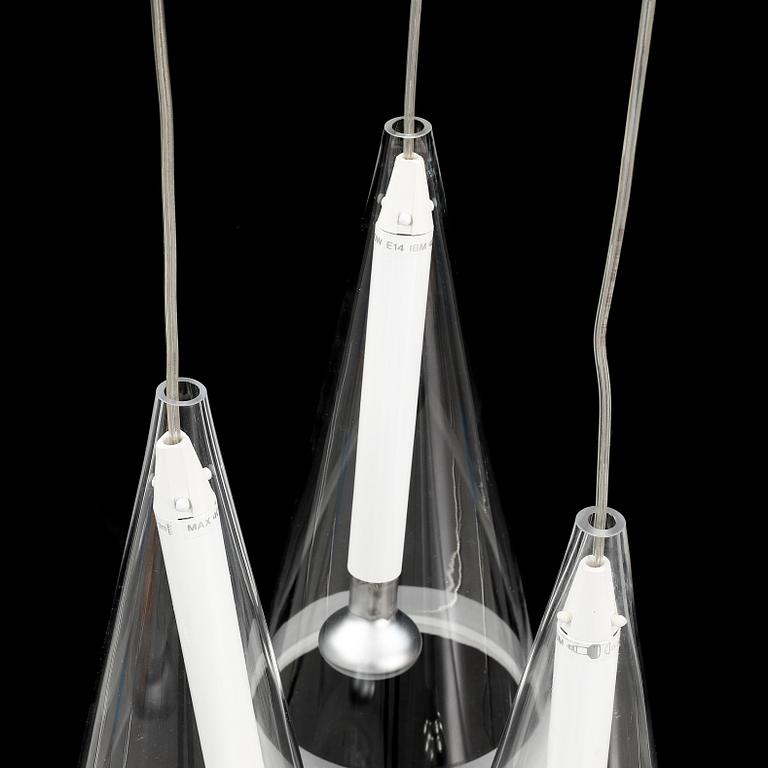 Achille Castiglioni, a 'Fucsia 1' ceiling lamp, for Flos.
