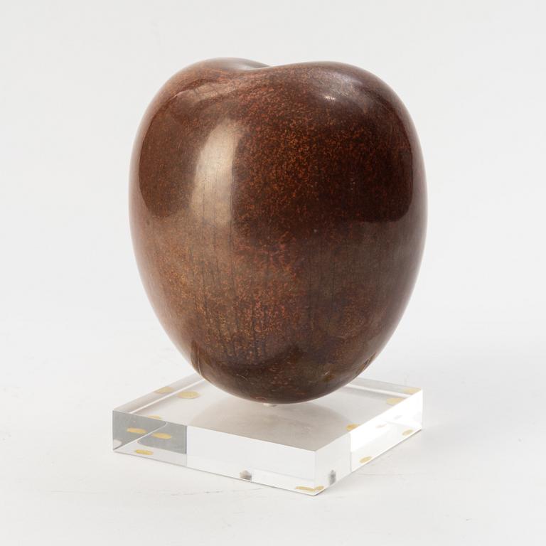Hans Hedberg, a stoneware sculpture of a plum, Biot, France.