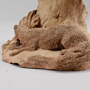 SIGGE BOGISLAUS ULFSPARRE, skulptur, terrakotta, sign o dat 1860.