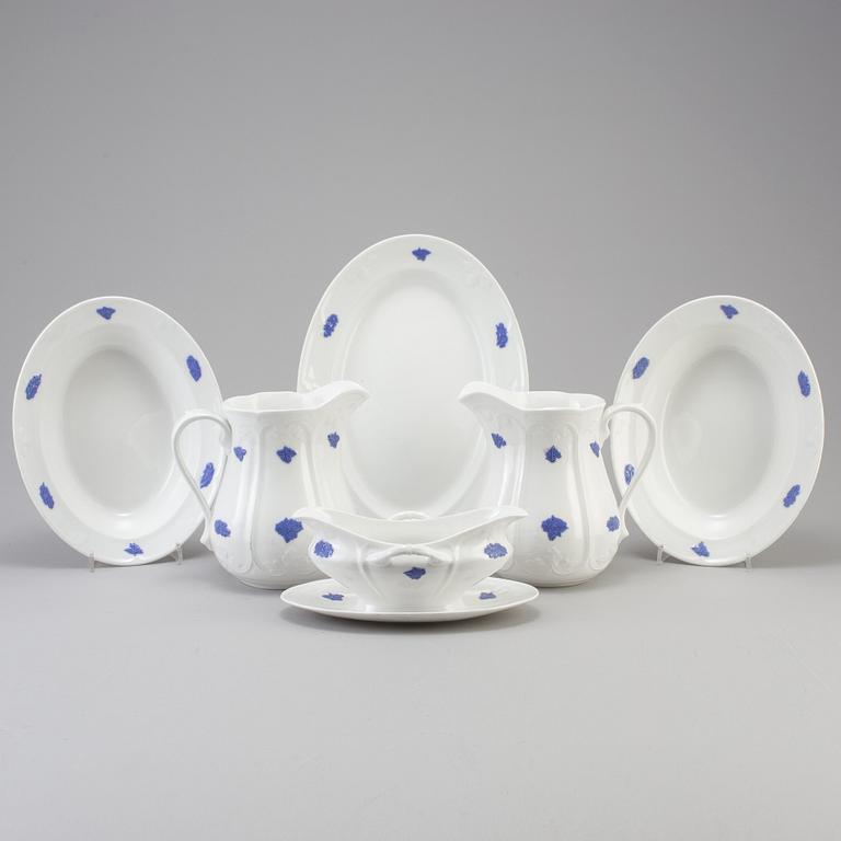 SERVIS, 60 delar, "Blå blom", Gustavsberg.