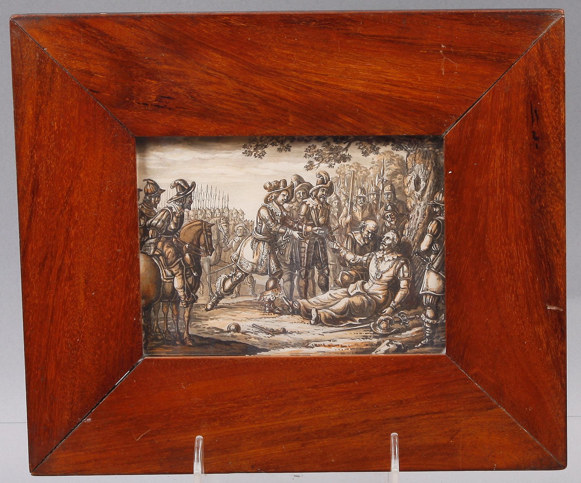 PARTI KONST, hårbroderi, gravyr, teckning, 1800-tal.