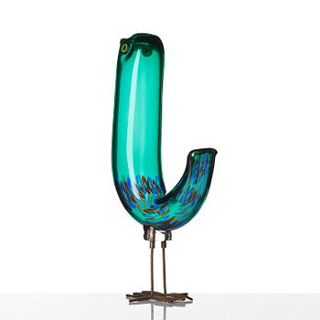 Alessandro Pianon, a "Pulcino" glass sculpture of a bird, Vetreria Vistosi, Italy, 1960s.