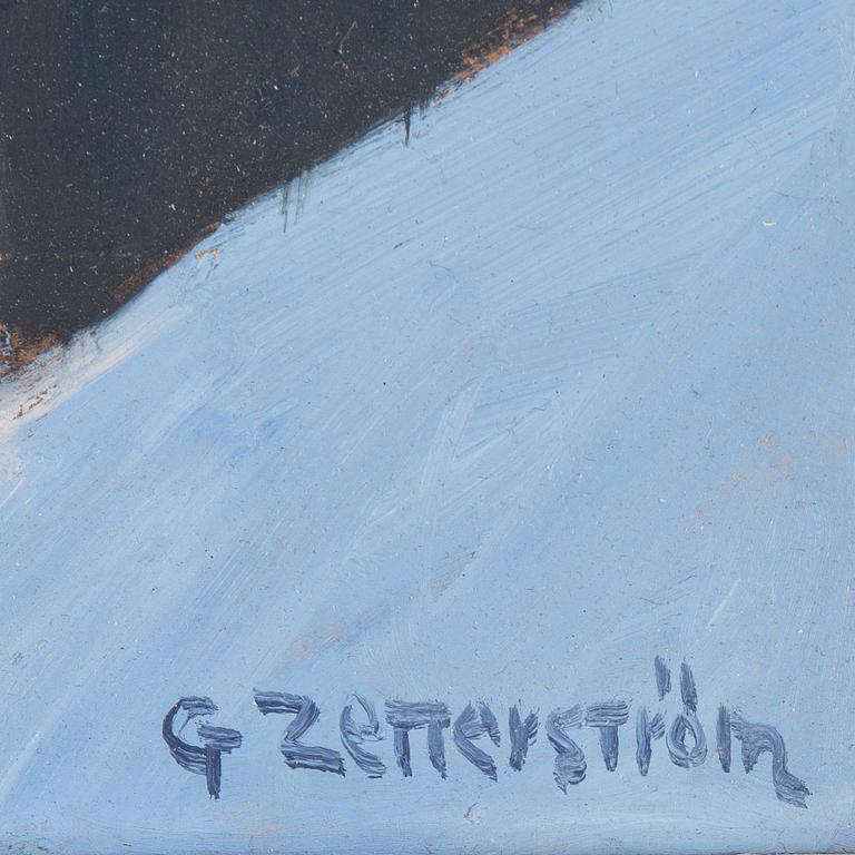 GUNNAR ZETTERSTRÖM, olja på pannå, signerad.