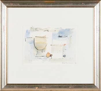 Egon Meuronen, watercolour, signed and dated -93.