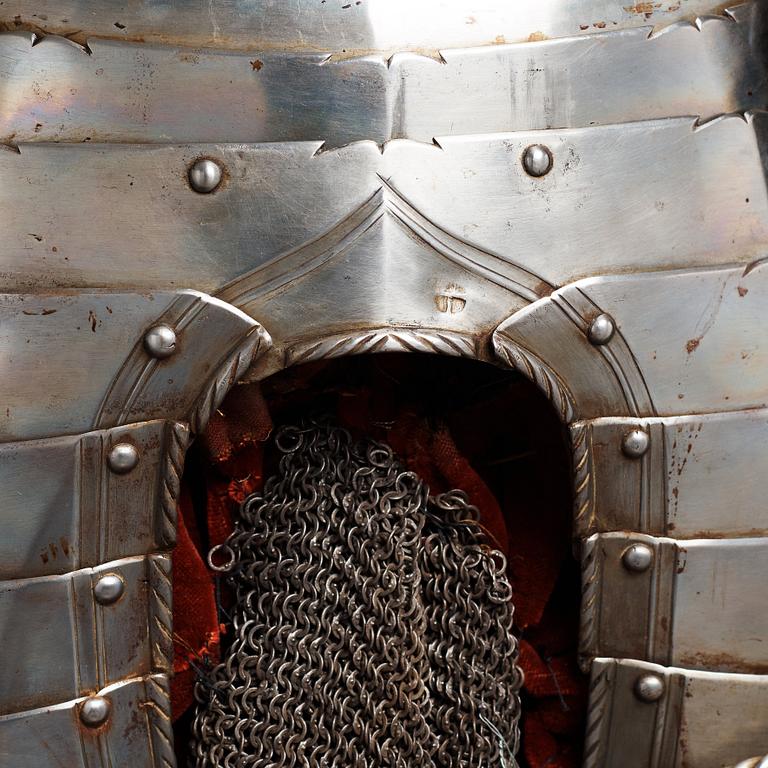 A German metal armour, composite, mid 1500's and later.