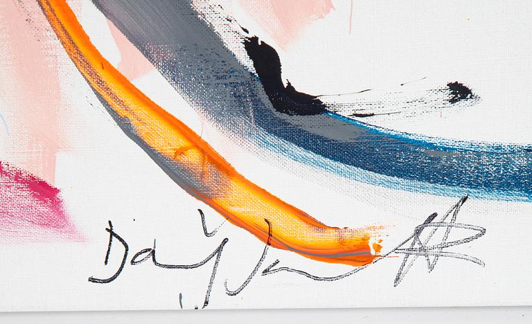 Daniel Jouseff, acrylic on canvas, signed.