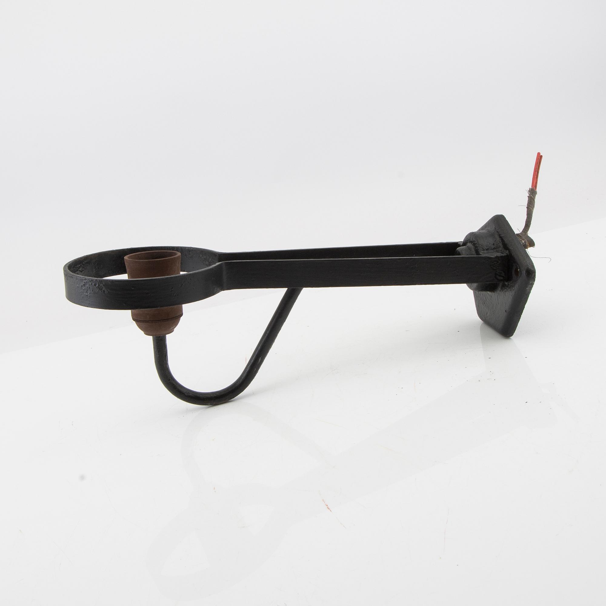 Vägglampor, två st, 1900-talets mitt.