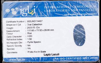 LAPIS LAZULI, ca 2820.00 ct.