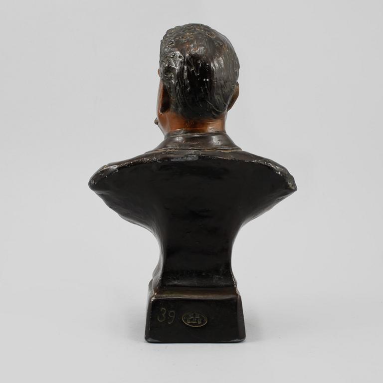 SKULPTUR, bemålad gips, 1900-talets andra hälft.