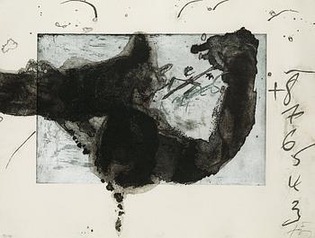 168. Antoni Tàpies, "Un vase de terre crue et le T du nom de Tàpies" (pl 3).