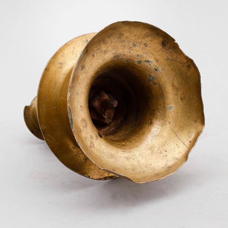 LJUSSTAKE, barock, brons, 1600-tal.