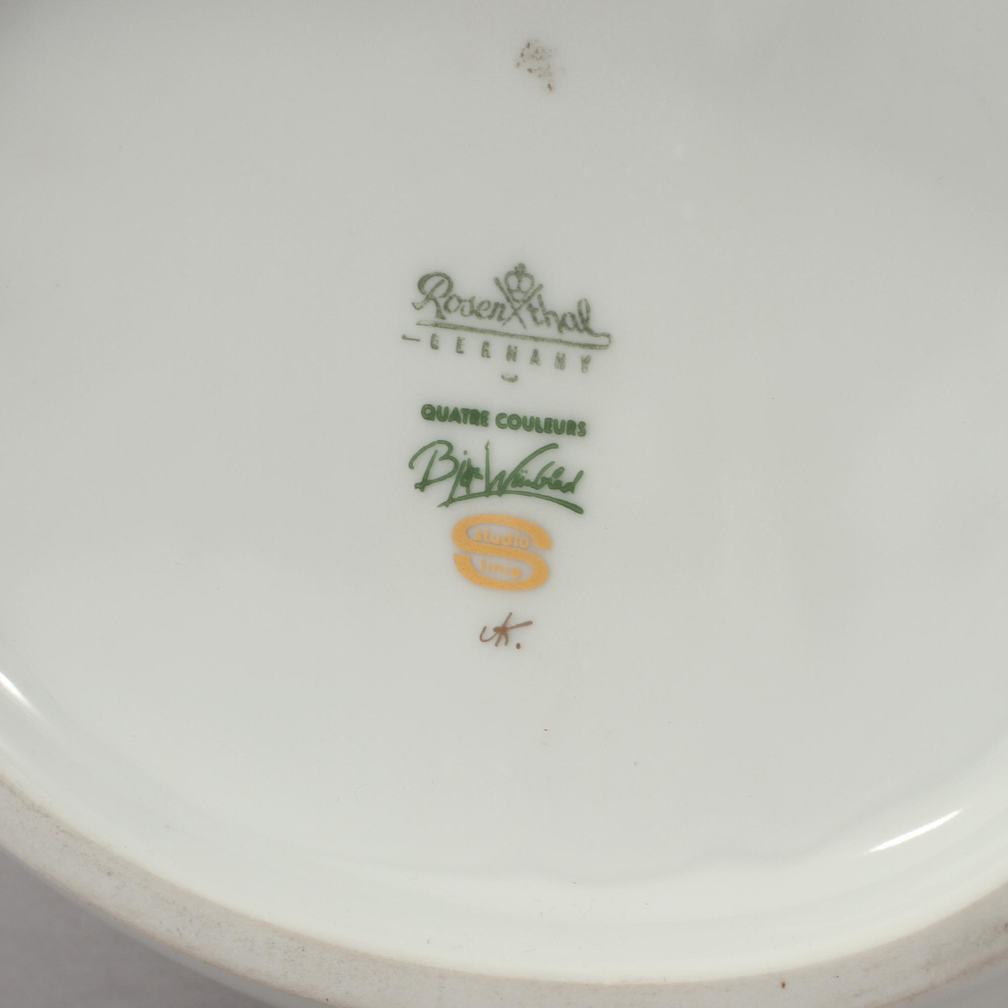 VAS, porslin, Björn Wiinblad, Studio-line, Rosenthal, 1900-talets andra hälft.