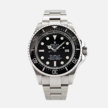 ROLEX, Oyster Perpetual Date, Deepsea, Sea-Dweller (12800 ft=3900 m), Chronometer, wristwatch, 44 mm.