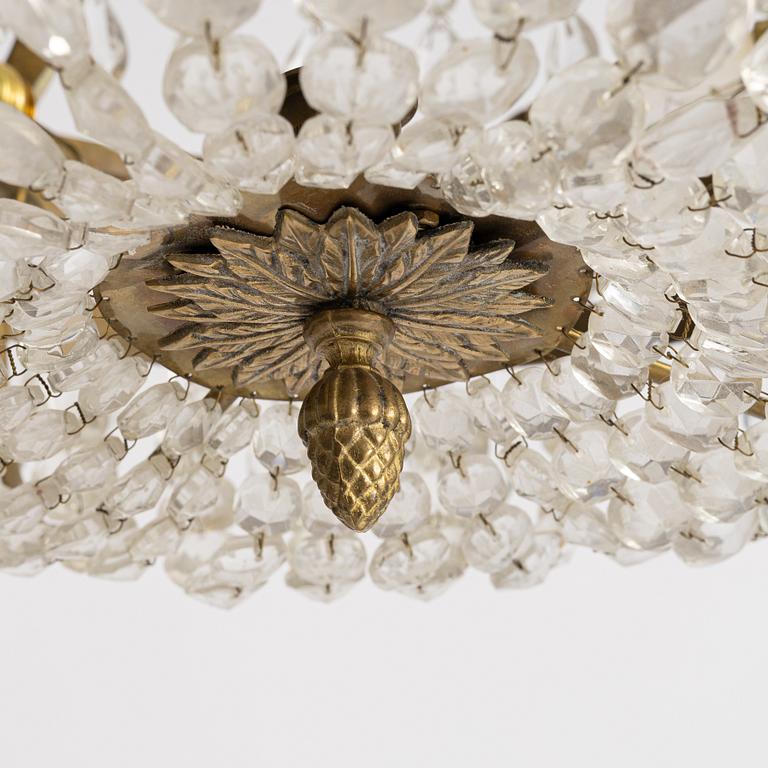 Chandelier, Gustavian style, first half of the 20th century.
