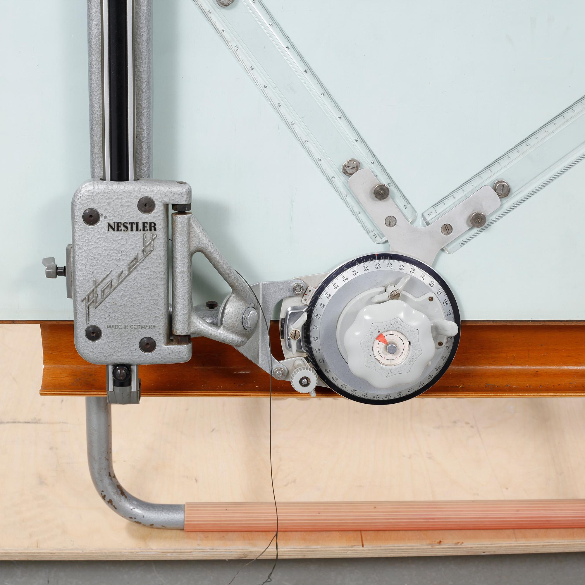 A mid 20th century drawing table by Nestler Florett in Germany.