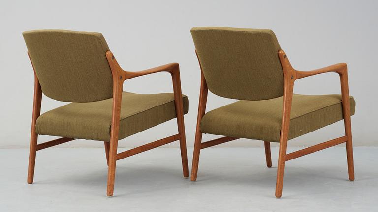 FÅTÖLJER, ett par, "Domus", Inge Andersson för Bröderna Andersson, 1960-tal.