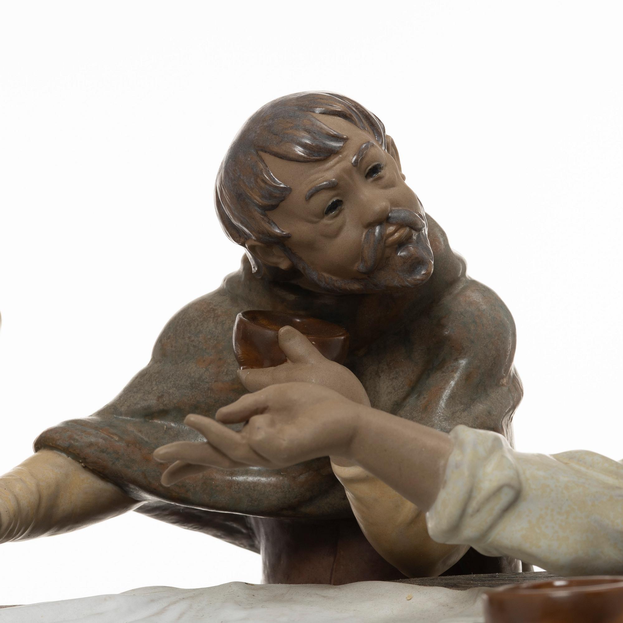 Juan Huerta, figurin, "Playing Cards", Lladró, Spanien.