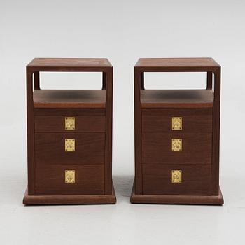 A pair of bedside tables, second half of the 20th century.