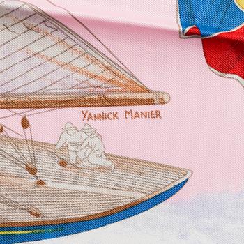 HERMÈS, scarf, 'En Course'.