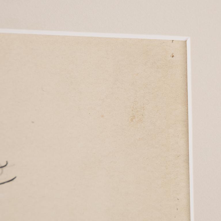 Einar Nerman, ink on paper, signed.