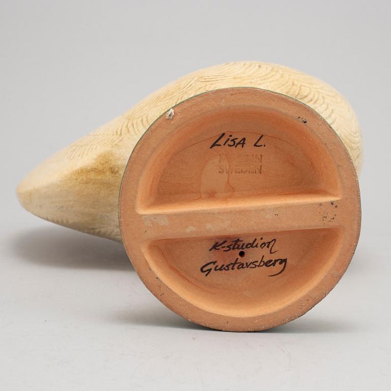 Lisa Larson, a stoneware figurine of a rooster, K-studion, Gustavsberg.