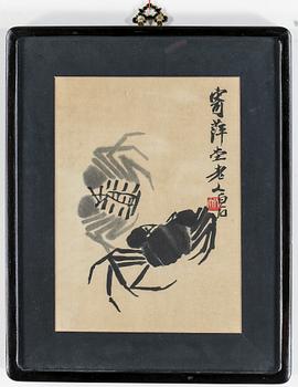 Qi Baishi (CHI PAI-SHIH) · QI BAISHI, efter, tuschteckning.