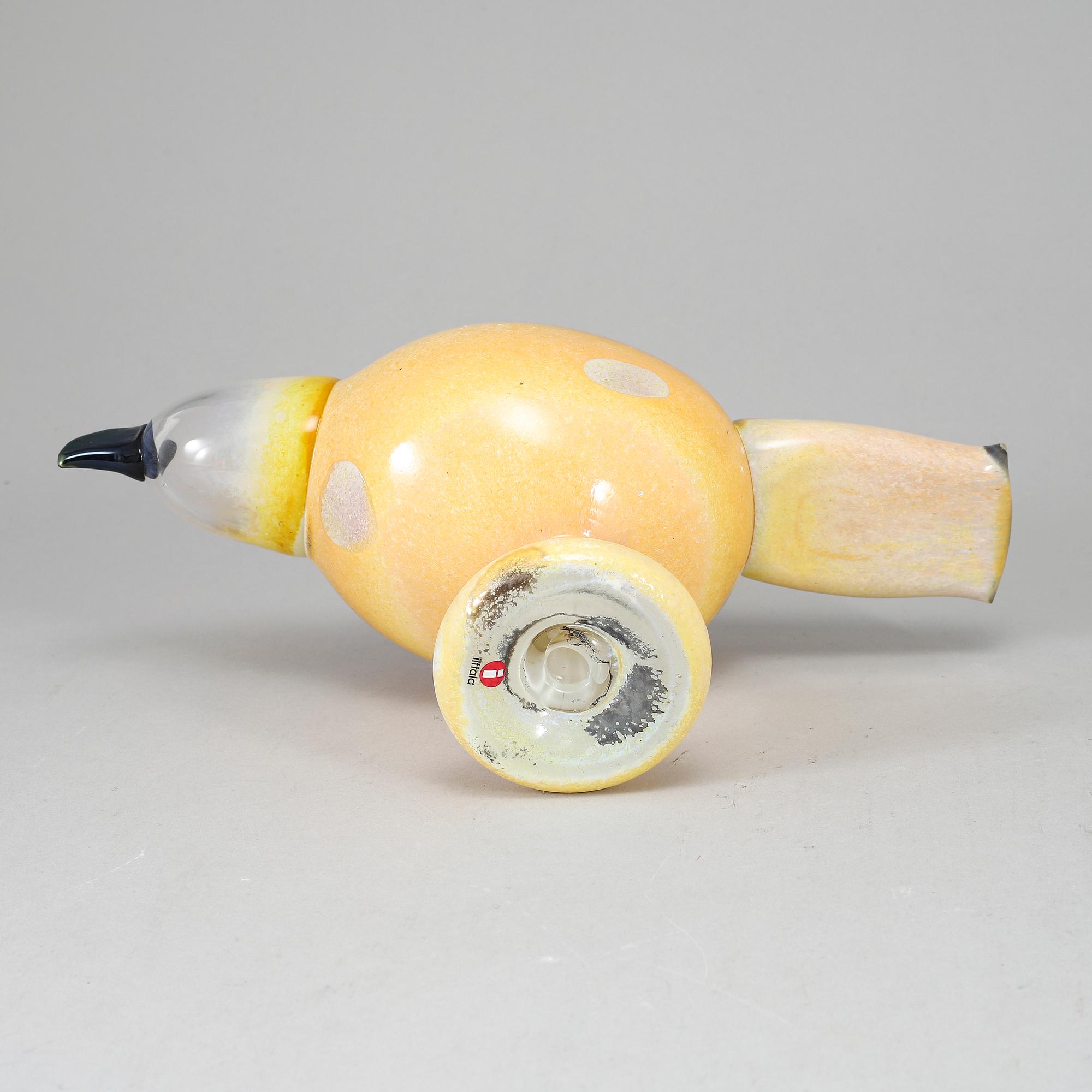 OIVA TOIKKA, glasfågel, Western March (Ruskosuohaukka) 2006–2008, signerad O. Toikka Nuutajärvi.