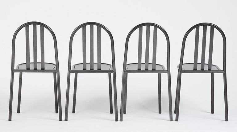 Robert Mallet-Stevens, a set of eight chairs, model '222', edition Andrée Putman, Ecart Paris, 1980s.