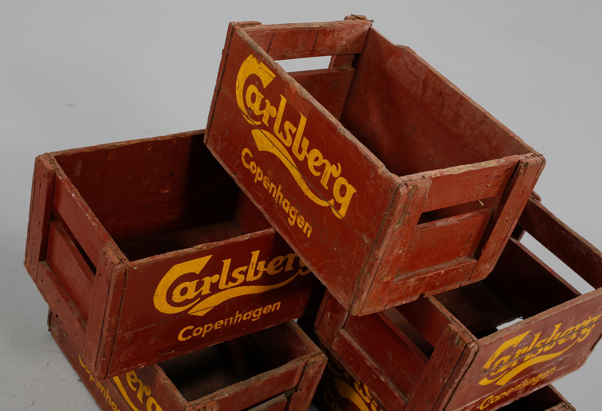 ÖLBACKAR, 5 st, Carlsberg, 1900-tal.