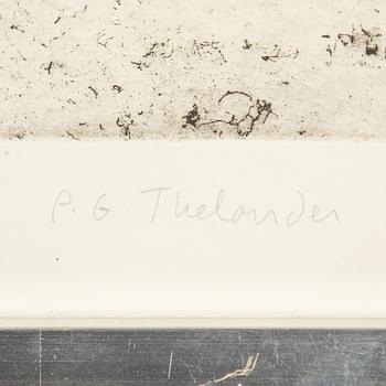 PG Thelander, "Kvinna-man på stol".