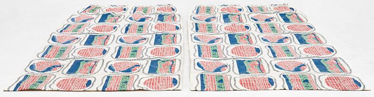 Josef Frank, a pair of linnen curtains, "Manhattan", Svenskt Tenn, Sweden.