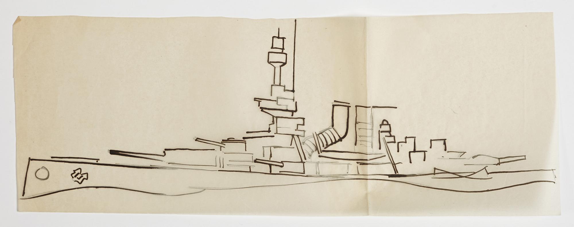 GÖSTA ADRIAN-NILSSON, sketchpad, 1920/30's, by the artist's own hand inscribed GAN with indian ink on the cover.