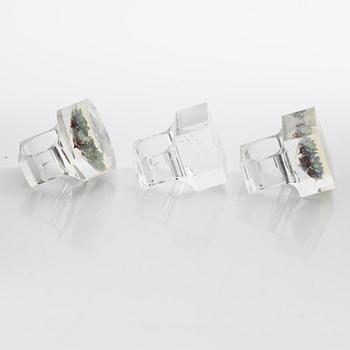 Siv Lagerström, three rings acrylic plastic, 1970s.