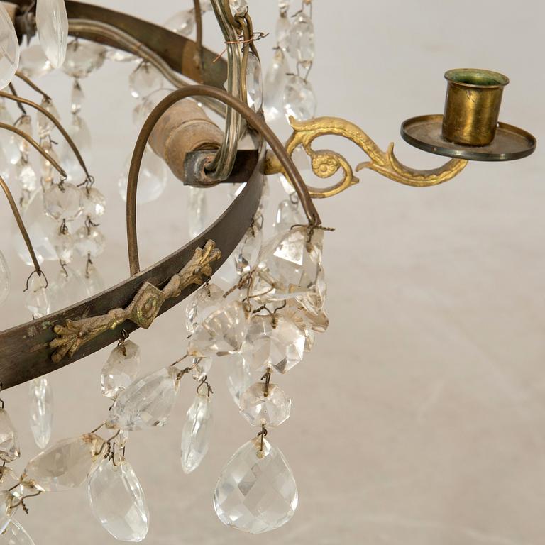Chandelier, Gustavian style, 20th century.