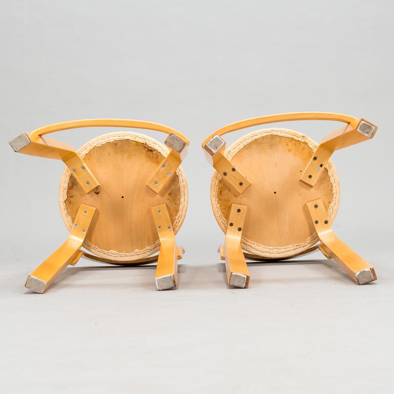 Alvar Aalto, Alvar Aalto, A pair of K65 bar stools, Artek, Finland, late 20th century.