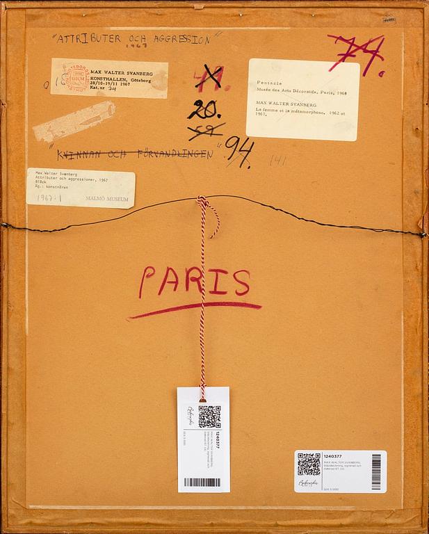 MAX WALTER SVANBERG, a signed and dated ink drawing.