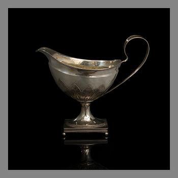 A LATE GUSTAVIAN MILK JUG, silver, Porvoo 1825, Isak Carlstedt. Weight 135 g.