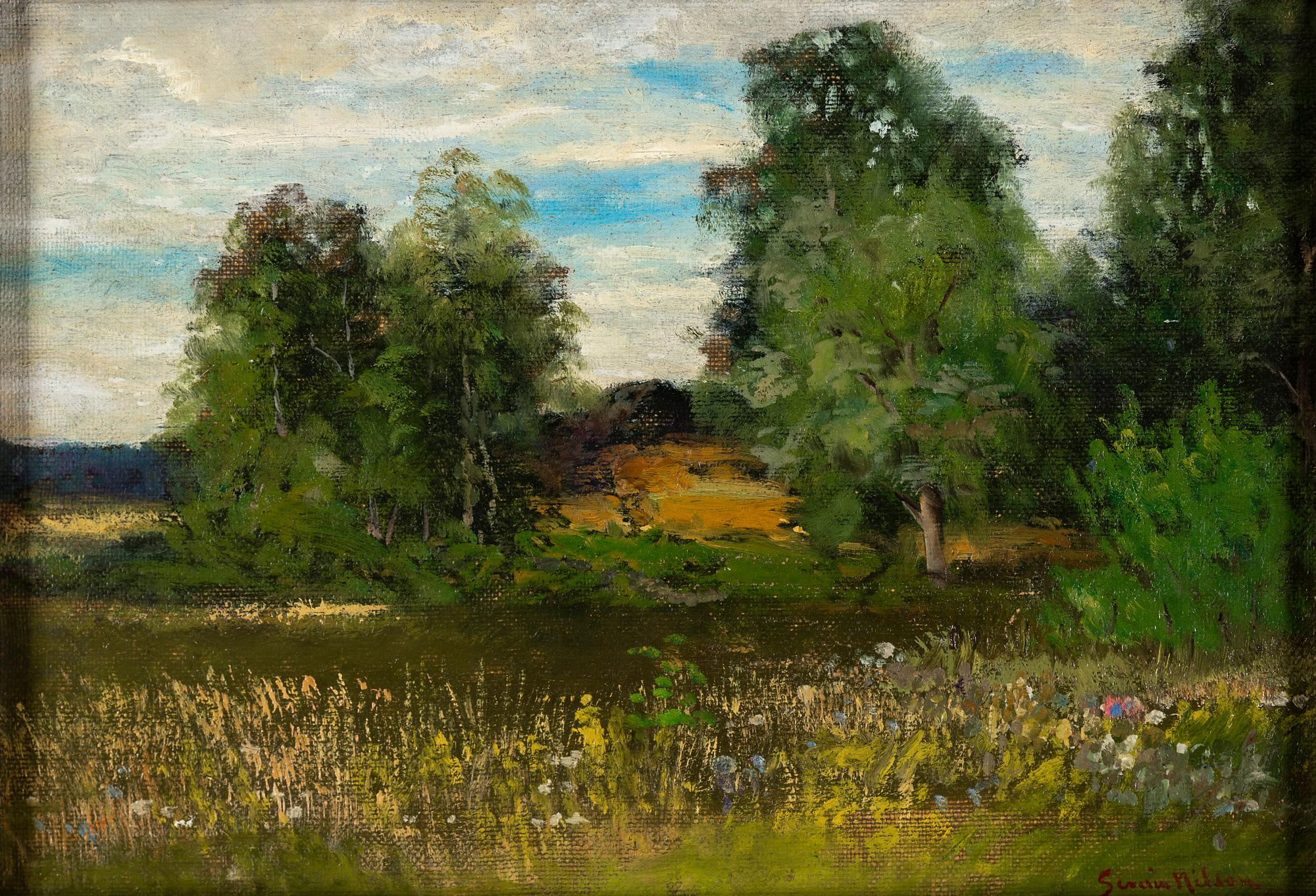 SEVERIN NILSON, oil on canvas, signed.