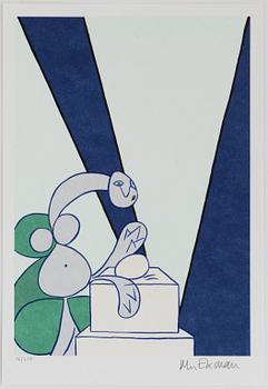 Marie-Louise Ekman, lithograph in colours, 2021, signed 12/250.