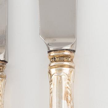 A 68-piece silver cutlery set, Prins Albert, GAB, Eskilstuna, 1982-83.