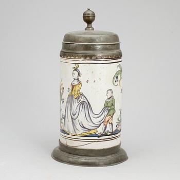 STOP, fajans och tenn, Tyskland, 1700/1800-tal.